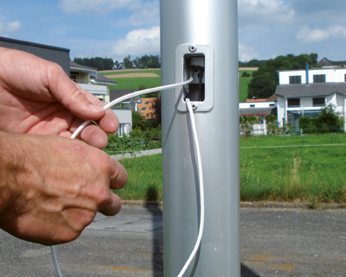 Türchen Ausleger Fahnenmast